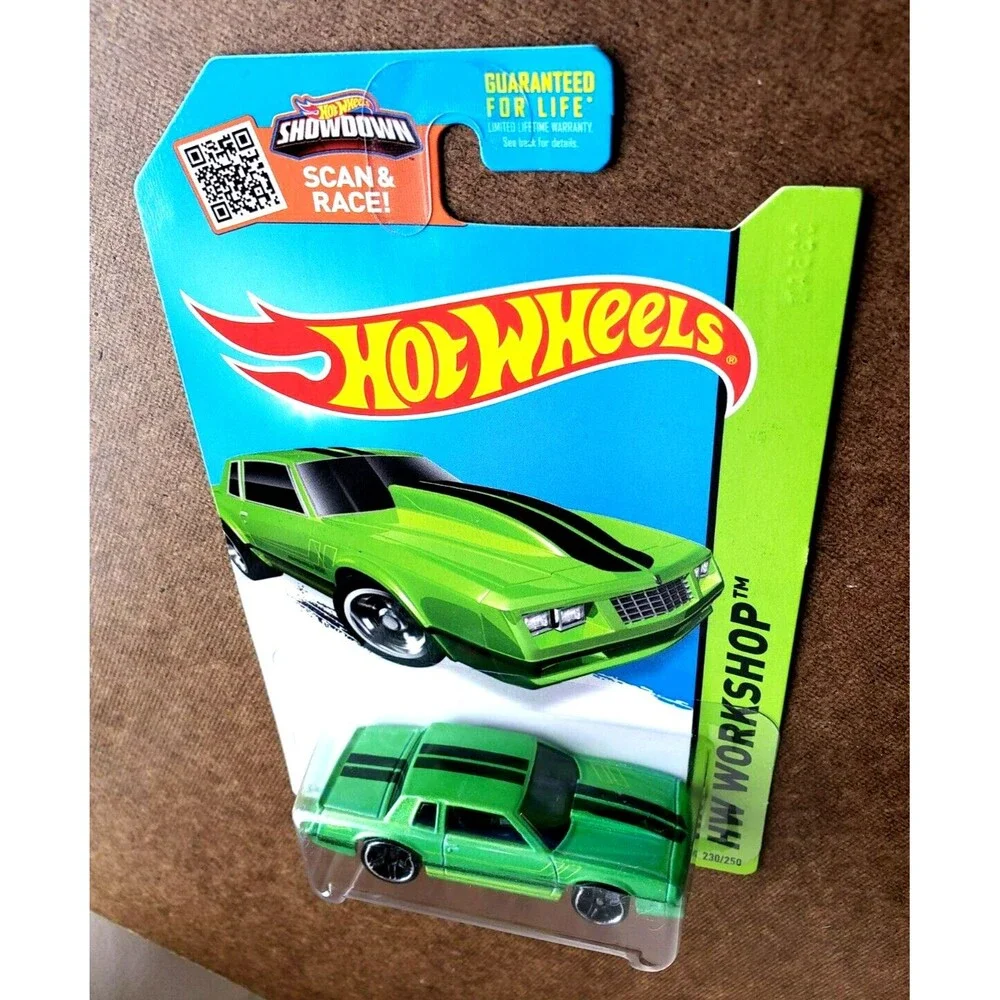 2015 Hot Wheels '86 MONTE CARLO Green HW Workshop Muscle Mania 230/250 Black PR5